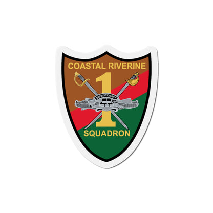 Coastal Riverine Squadron ONE (U.S. Navy) Die-Cut Magnet-5" x 5"-The Sticker Space