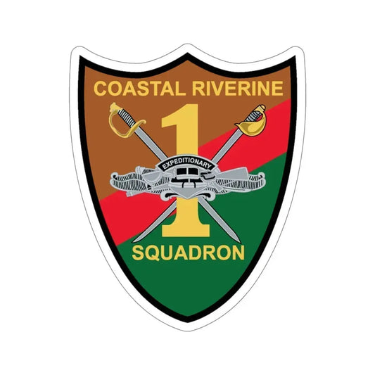 Coastal Riverine Squadron ONE (U.S. Navy) STICKER Vinyl Die-Cut Decal 6 Inch - The Sticker Space
