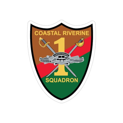 Coastal Riverine Squadron ONE (U.S. Navy) Transparent STICKER Die-Cut Vinyl Decal - The Sticker Space