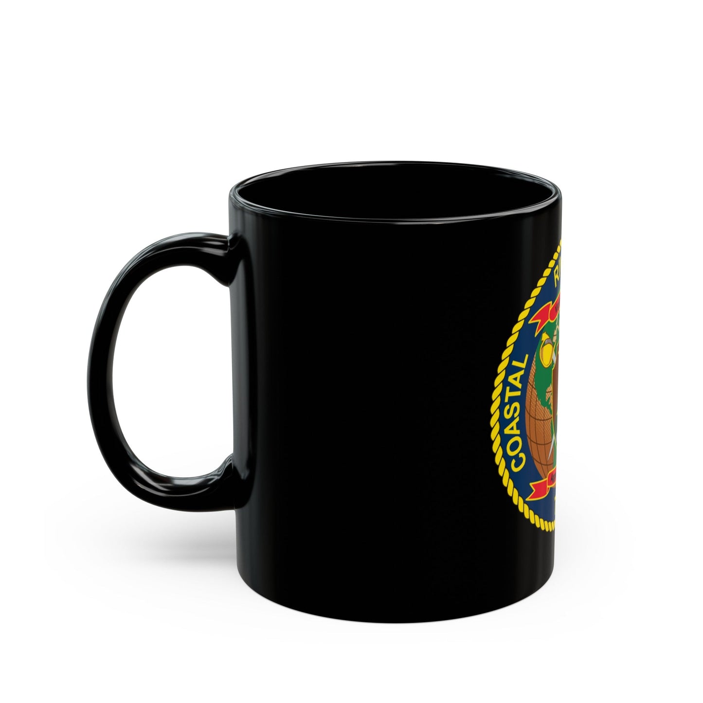 Coastal Riverine Squadron Two (U.S. Navy) Black Coffee Mug-The Sticker Space