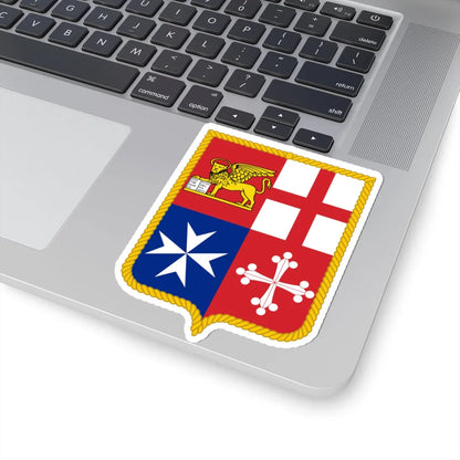 Coat of arm of Italy Civil ensign (Italy) (Coat of Arms) STICKER Vinyl Kiss-Cut Decal - The Sticker Space