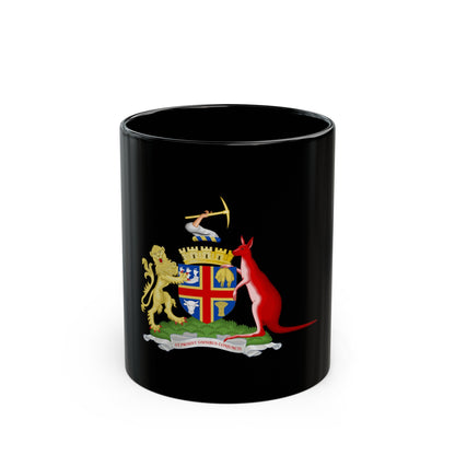 Coat of Arms Adelaida Australia - Black Coffee Mug-11oz-The Sticker Space