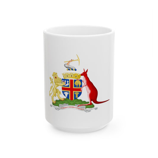 Coat of Arms Adelaida Australia - White Coffee Mug-15oz-The Sticker Space