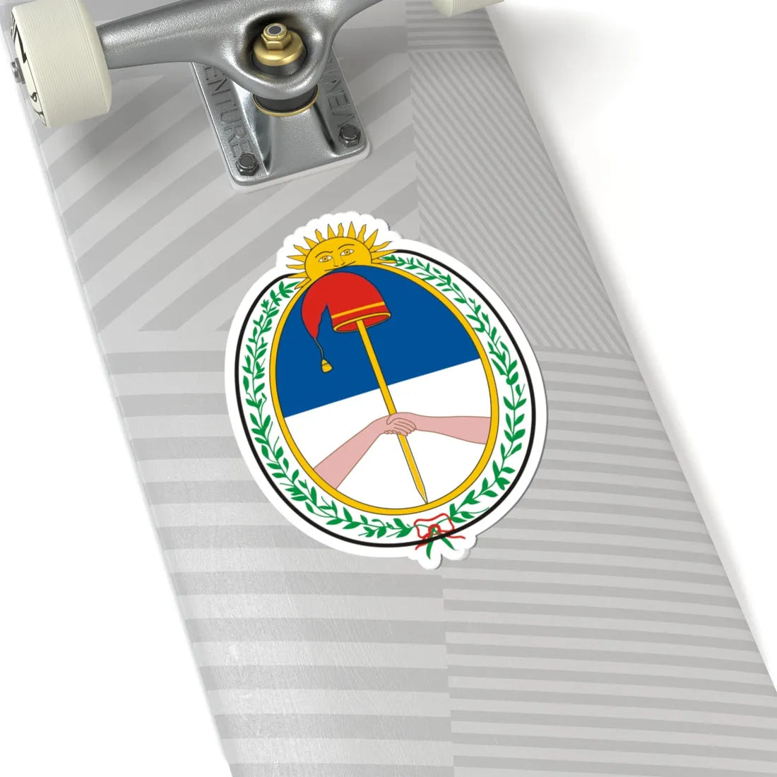 Coat of Arms Assembly of the Year XIII Civil Freedom flag version (Argentina) (Coat of Arms) STICKER Vinyl Kiss-Cut Decal - The Sticker Space
