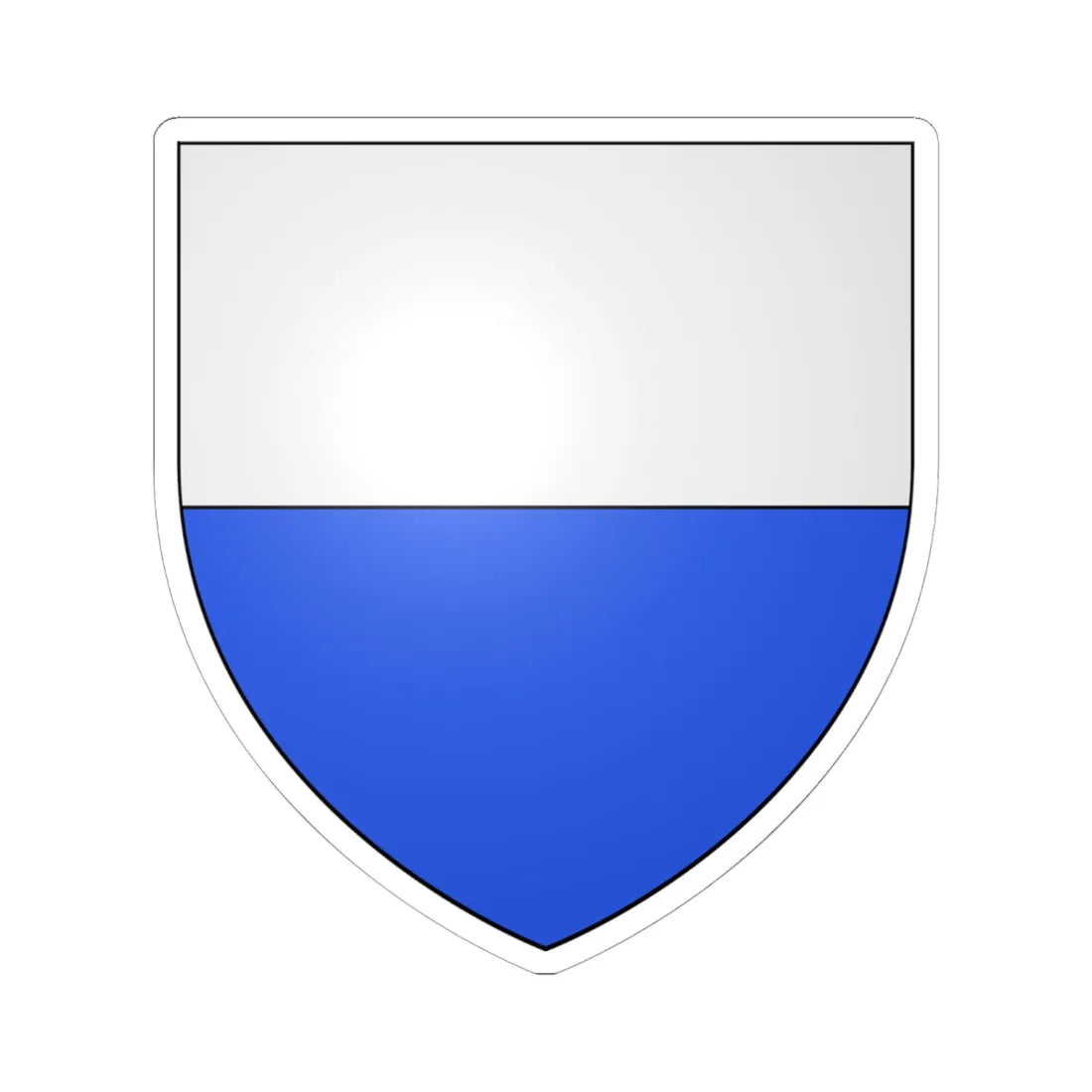 Coat of arms Azzoni Avogadro (Italy) (Coat of Arms) STICKER Vinyl Kiss-Cut Decal 6 Inch White - The Sticker Space