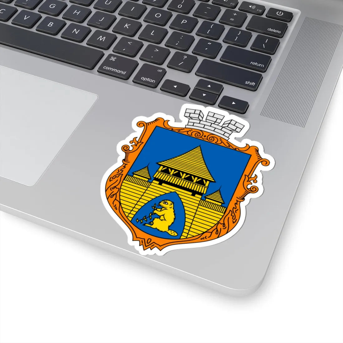 Coat of arms Bibrka (Ukraine) (Coat of Arms) STICKER Vinyl Kiss-Cut Decal - The Sticker Space