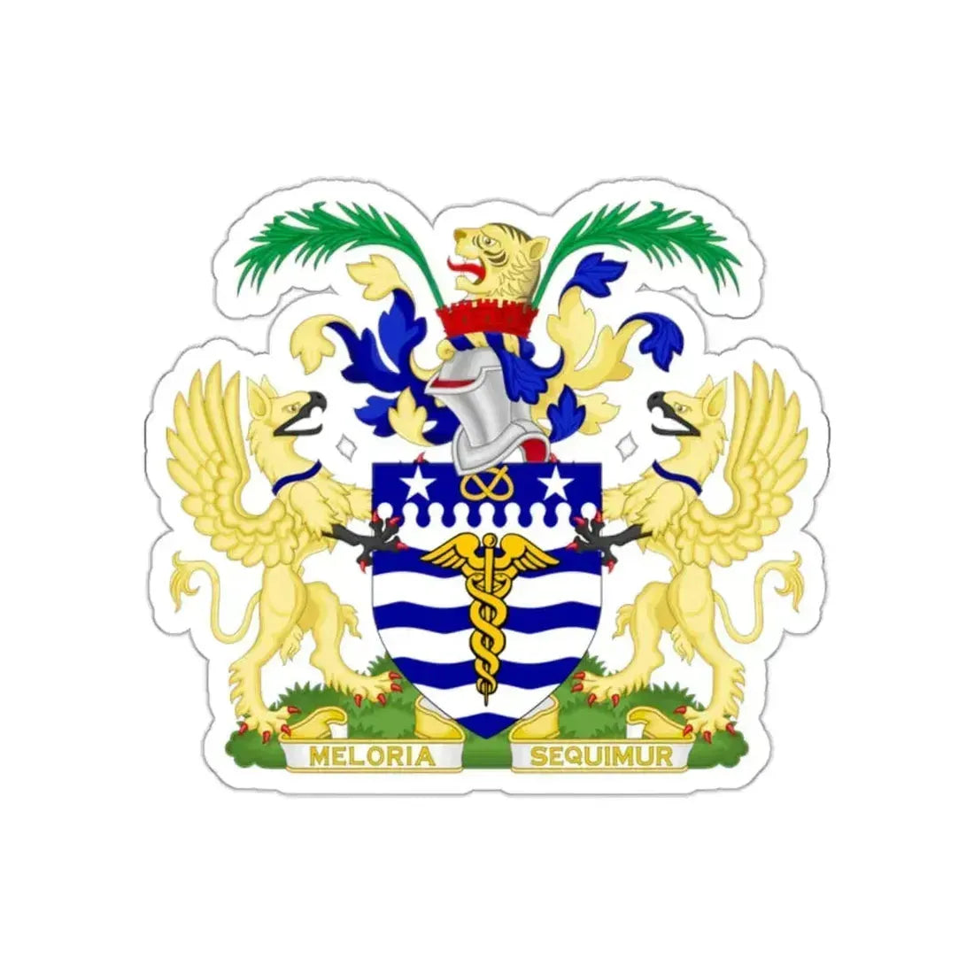 Coat of Arms Brisbane Australia STICKER Vinyl Die-Cut Decal 2 Inch - The Sticker Space