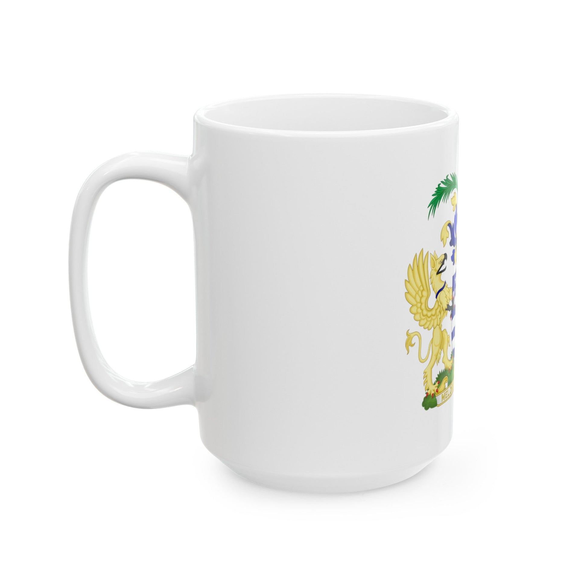 Coat of Arms Brisbane Australia - White Coffee Mug-The Sticker Space