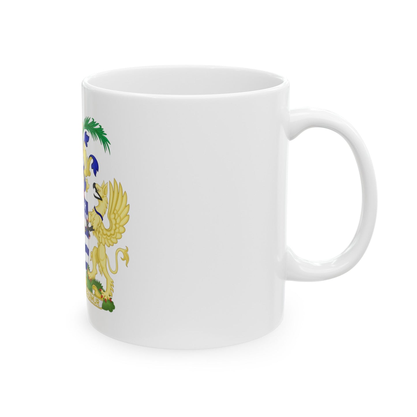 Coat of Arms Brisbane Australia - White Coffee Mug-The Sticker Space