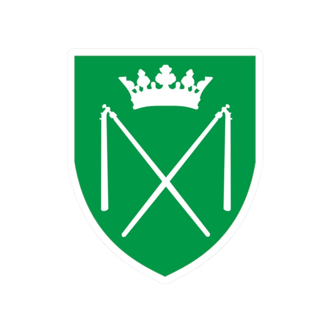 Coat of arms Brønderslev (Denmark) (Coat of Arms) STICKER Vinyl Kiss-Cut Decal 2 Inch White - The Sticker Space