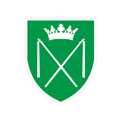 Coat of arms Brønderslev (Denmark) (Coat of Arms) STICKER Vinyl Kiss-Cut Decal 3 Inch White - The Sticker Space