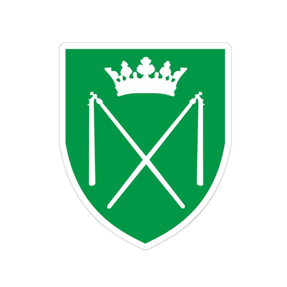 Coat of arms Brønderslev (Denmark) (Coat of Arms) STICKER Vinyl Kiss-Cut Decal 6 Inch White - The Sticker Space