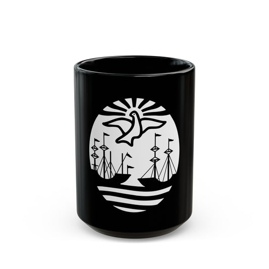 Coat of Arms Buenos Aires Argentina - Black Coffee Mug-15oz-The Sticker Space