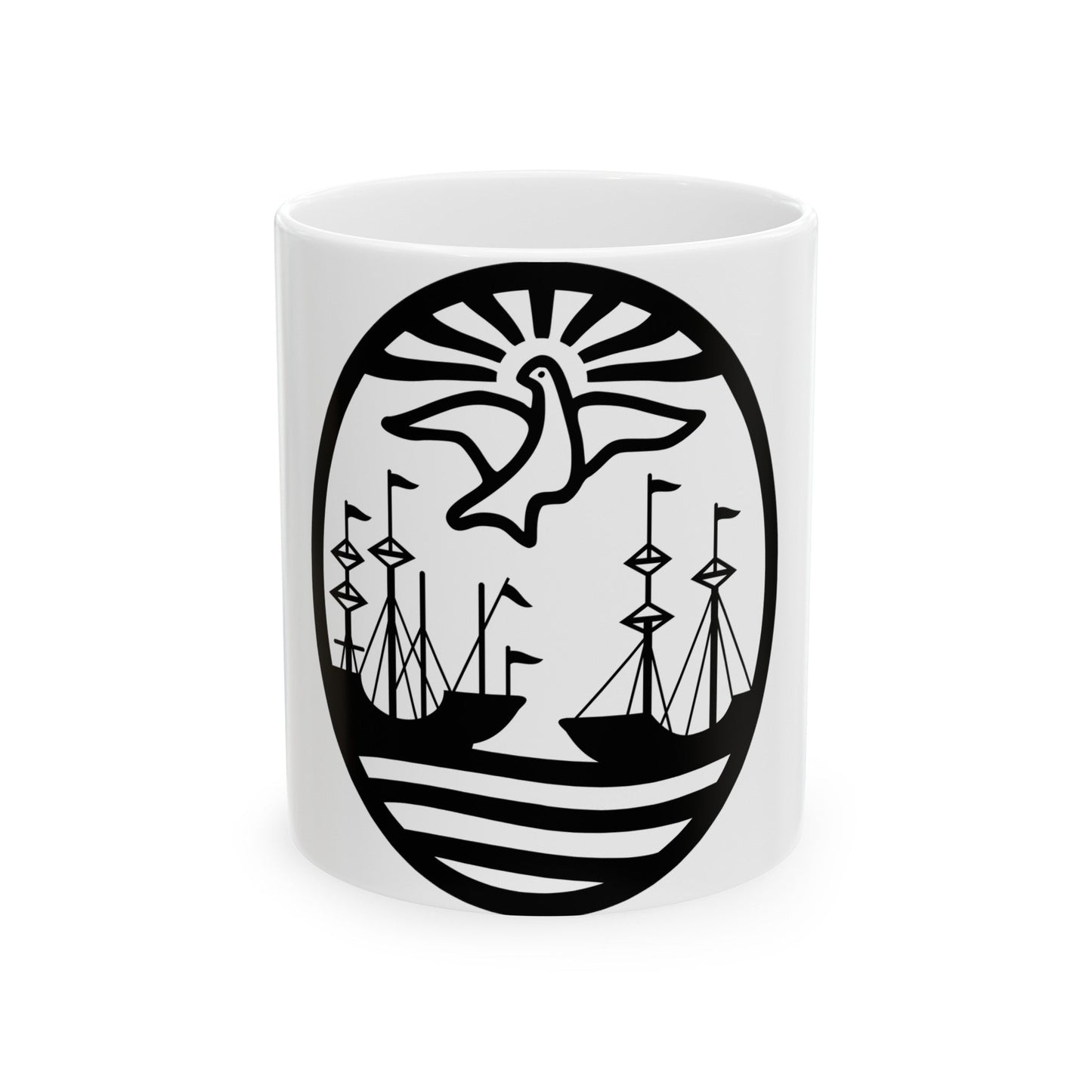 Coat of Arms Buenos Aires Argentina - White Coffee Mug-11oz-The Sticker Space