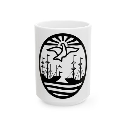 Coat of Arms Buenos Aires Argentina - White Coffee Mug-15oz-The Sticker Space