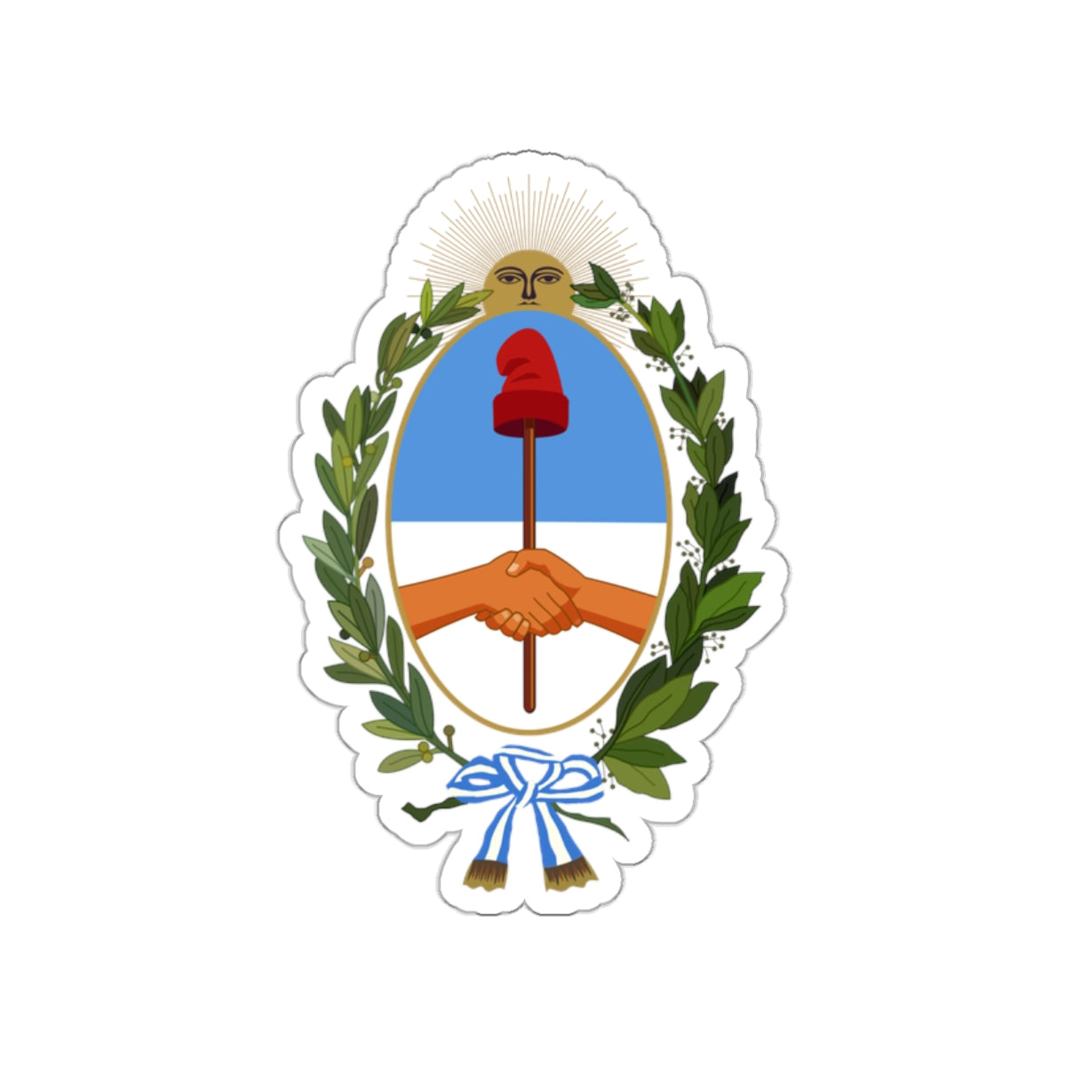 Coat of Arms Buenos Aires Province Argentina STICKER Vinyl Die-Cut Decal-White-The Sticker Space