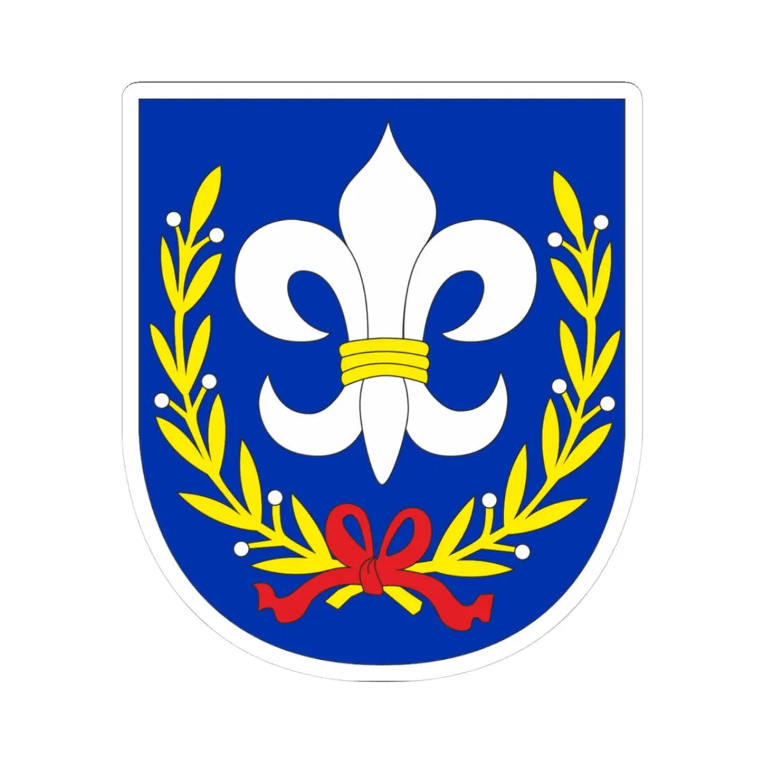 Coat of arms Bunkovce (Slovakia) (Coat of Arms) STICKER Vinyl Kiss-Cut Decal 3 Inch White - The Sticker Space