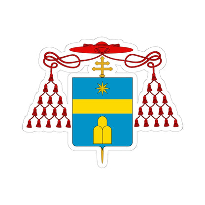 Coat of arms cardinal Albani (Italy) (Coat of Arms) STICKER Vinyl Kiss-Cut Decal 6 Inch White - The Sticker Space