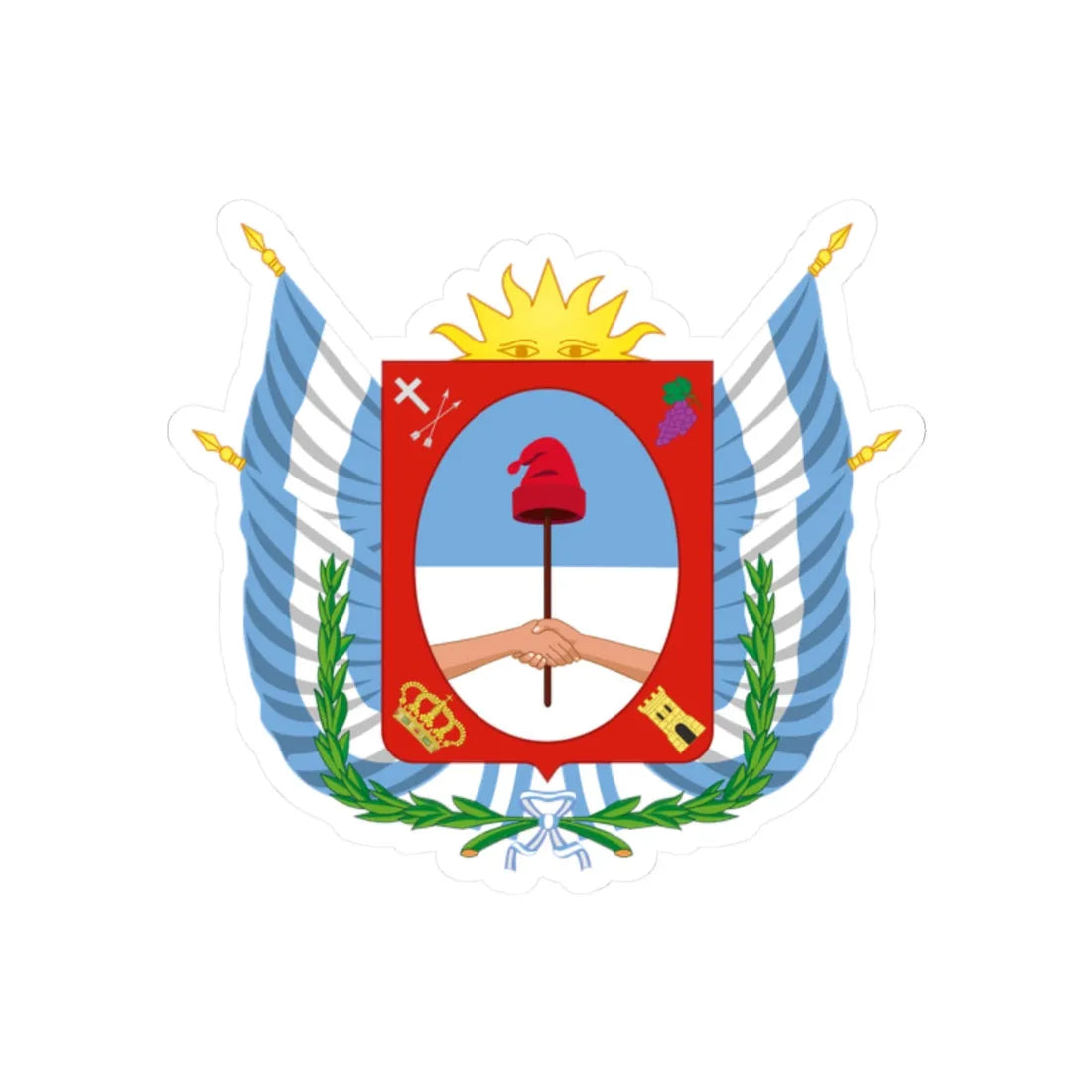 Coat of Arms Catamarca Argentina - STICKER Vinyl Kiss-Cut Decal 2 Inch White - The Sticker Space