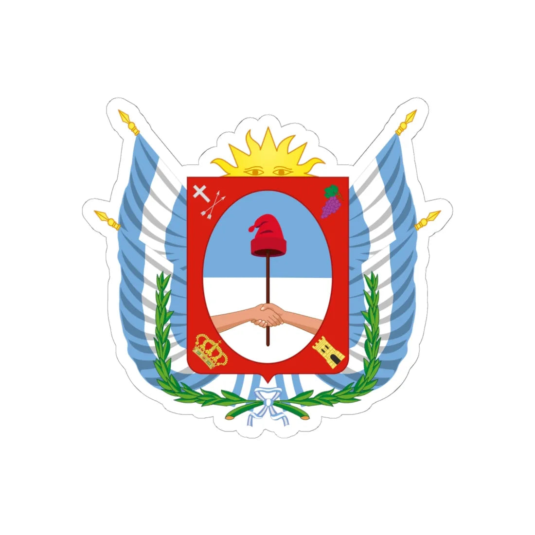 Coat of Arms Catamarca Argentina - STICKER Vinyl Kiss-Cut Decal 6 Inch White - The Sticker Space
