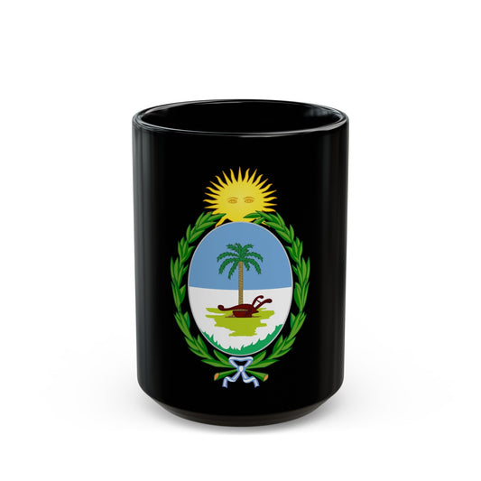 Coat of Arms Chaco Argentina - Black Coffee Mug-15oz-The Sticker Space