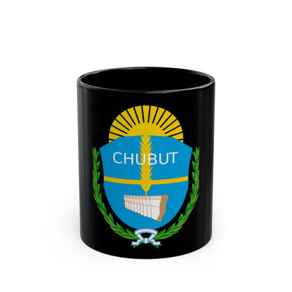 Coat of Arms Chubut Argentina - Black Coffee Mug-11oz-The Sticker Space