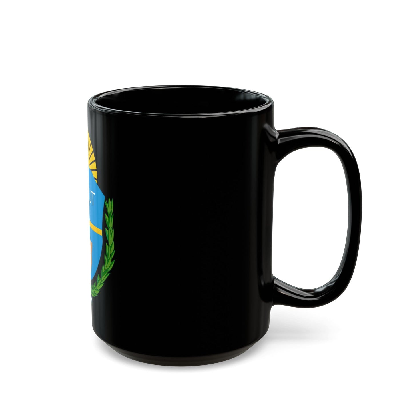 Coat of Arms Chubut Argentina - Black Coffee Mug-The Sticker Space