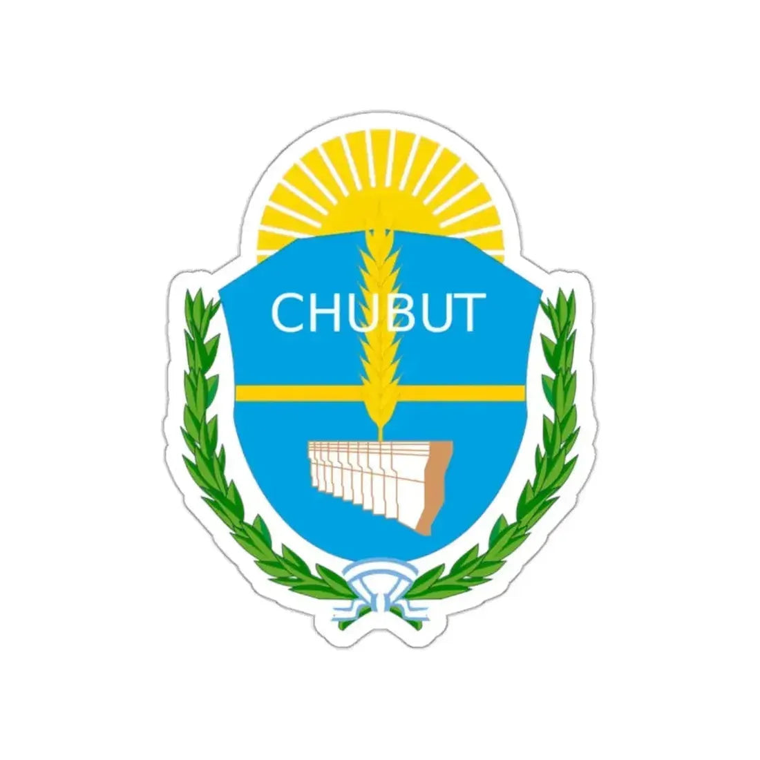 Coat of Arms Chubut Argentina STICKER Vinyl Die-Cut Decal - The Sticker Space