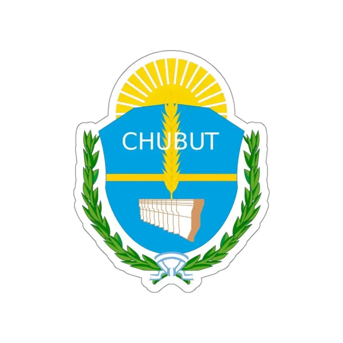Coat of Arms Chubut Argentina STICKER Vinyl Die-Cut Decal - The Sticker Space