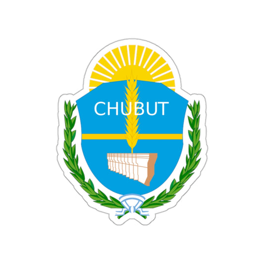 Coat of Arms Chubut Argentina STICKER Vinyl Die-Cut Decal-White-The Sticker Space