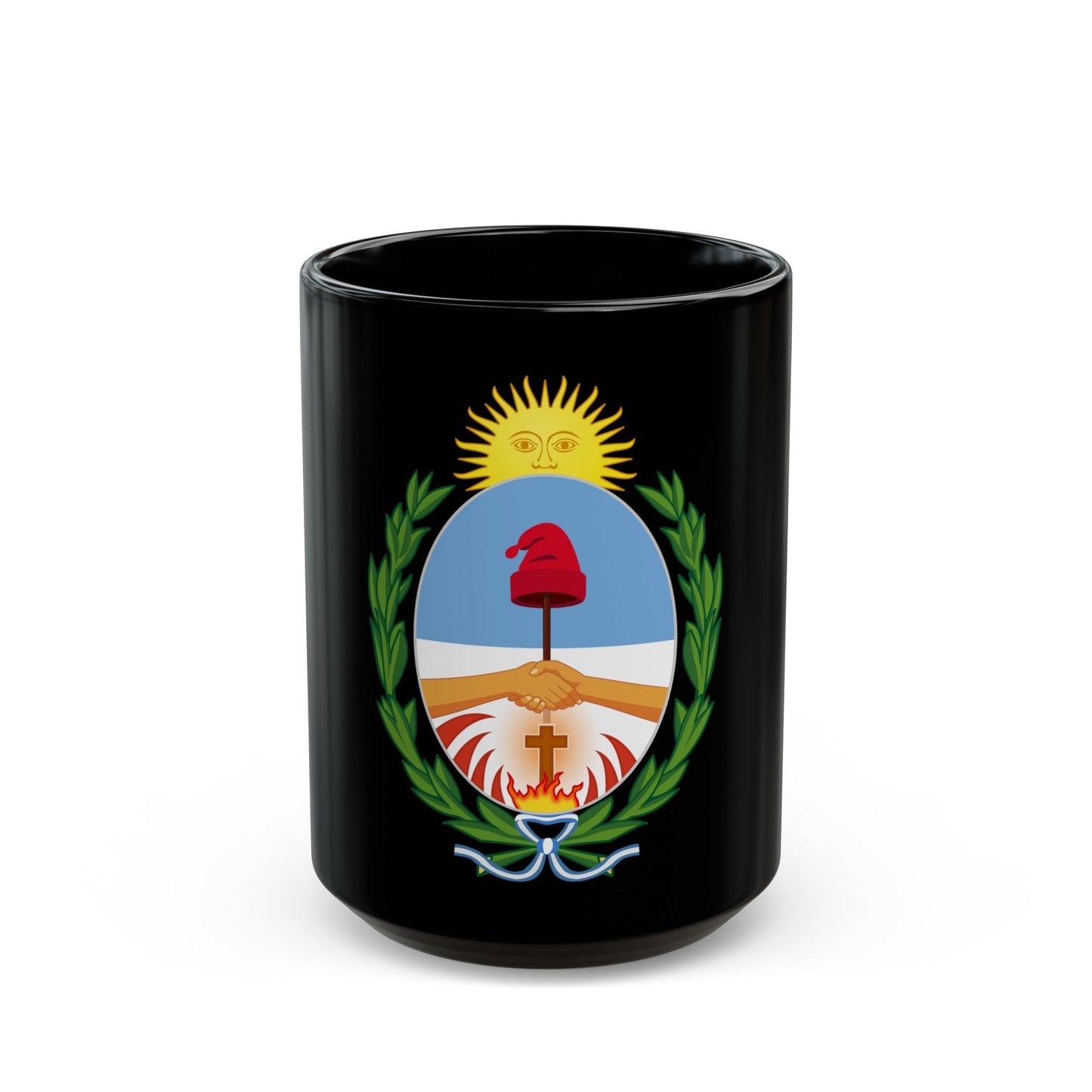 Coat of Arms Corrientes Argentina - Black Coffee Mug-15oz-The Sticker Space