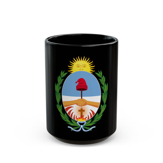 Coat of Arms Corrientes Argentina - Black Coffee Mug-15oz-The Sticker Space