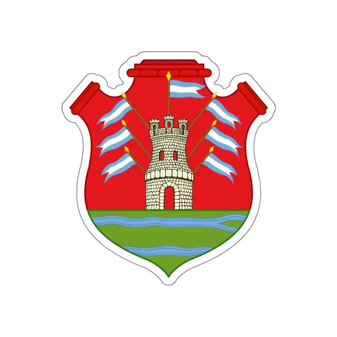 Coat of Arms Córdoba Argentina STICKER Vinyl Die-Cut Decal 6 Inch - The Sticker Space