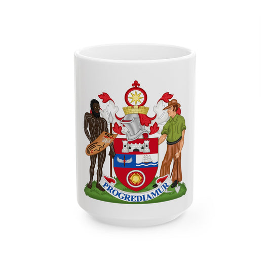 Coat of Arms Darwin Australia - White Coffee Mug-15oz-The Sticker Space