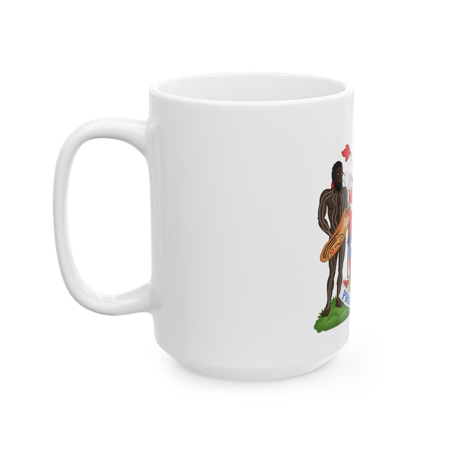 Coat of Arms Darwin Australia - White Coffee Mug-The Sticker Space