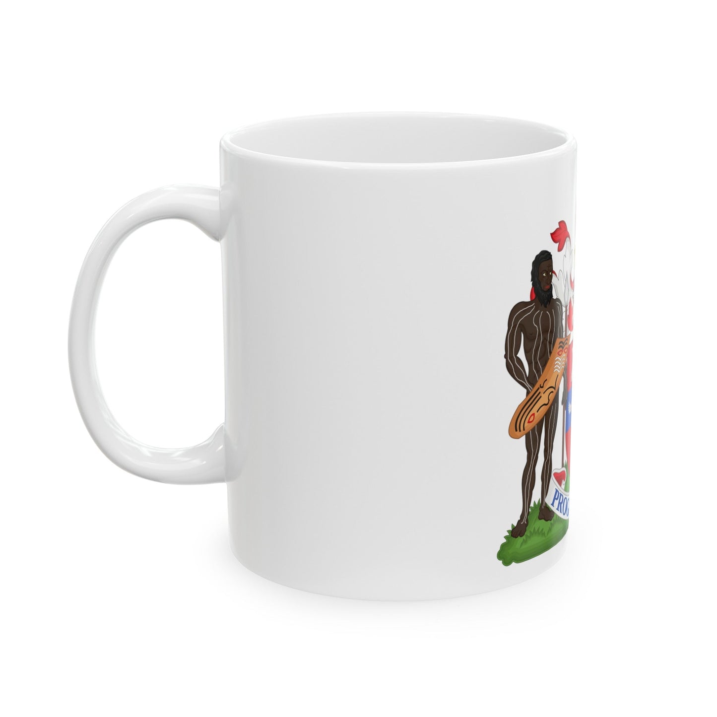 Coat of Arms Darwin Australia - White Coffee Mug-The Sticker Space