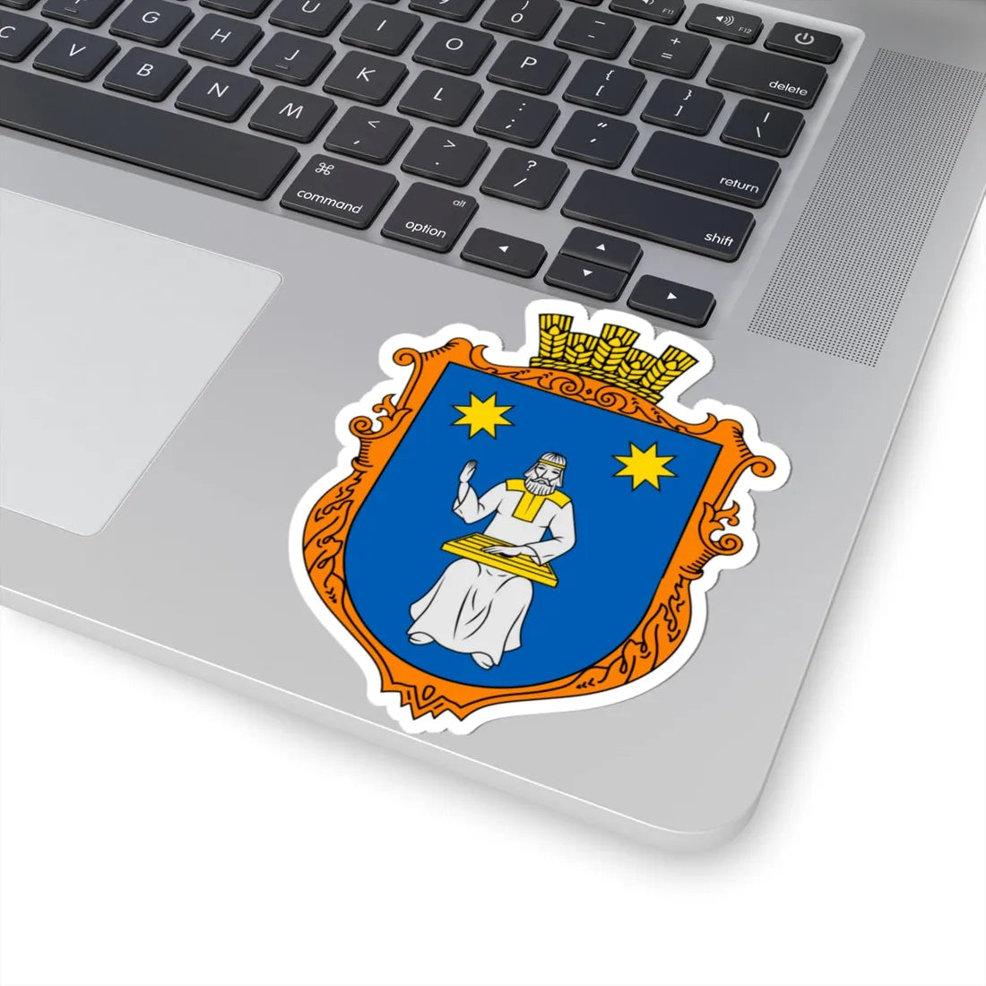 Coat of arms Davydiv (Ukraine) (Coat of Arms) STICKER Vinyl Kiss-Cut Decal - The Sticker Space