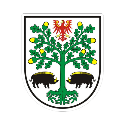 Coat of Arms Eberswalde (Germany) (Coat of Arms) STICKER Vinyl Kiss-Cut Decal 3 Inch White - The Sticker Space
