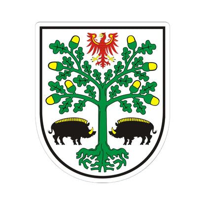 Coat of Arms Eberswalde (Germany) (Coat of Arms) STICKER Vinyl Kiss-Cut Decal 6 Inch White - The Sticker Space