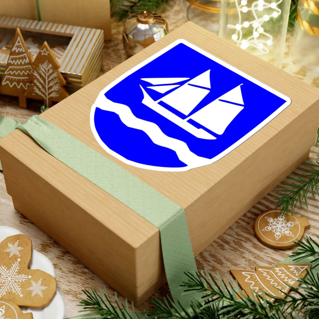 Coat of arms Emmaste (Estonia) (Coat of Arms) STICKER Vinyl Kiss-Cut Decal - The Sticker Space