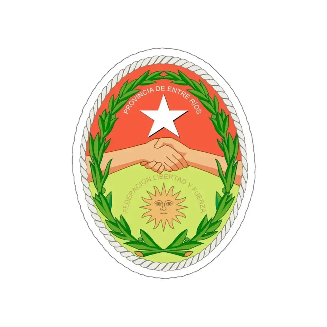 Coat of Arms Entre Ríos Argentina STICKER Vinyl Die-Cut Decal 6 Inch - The Sticker Space