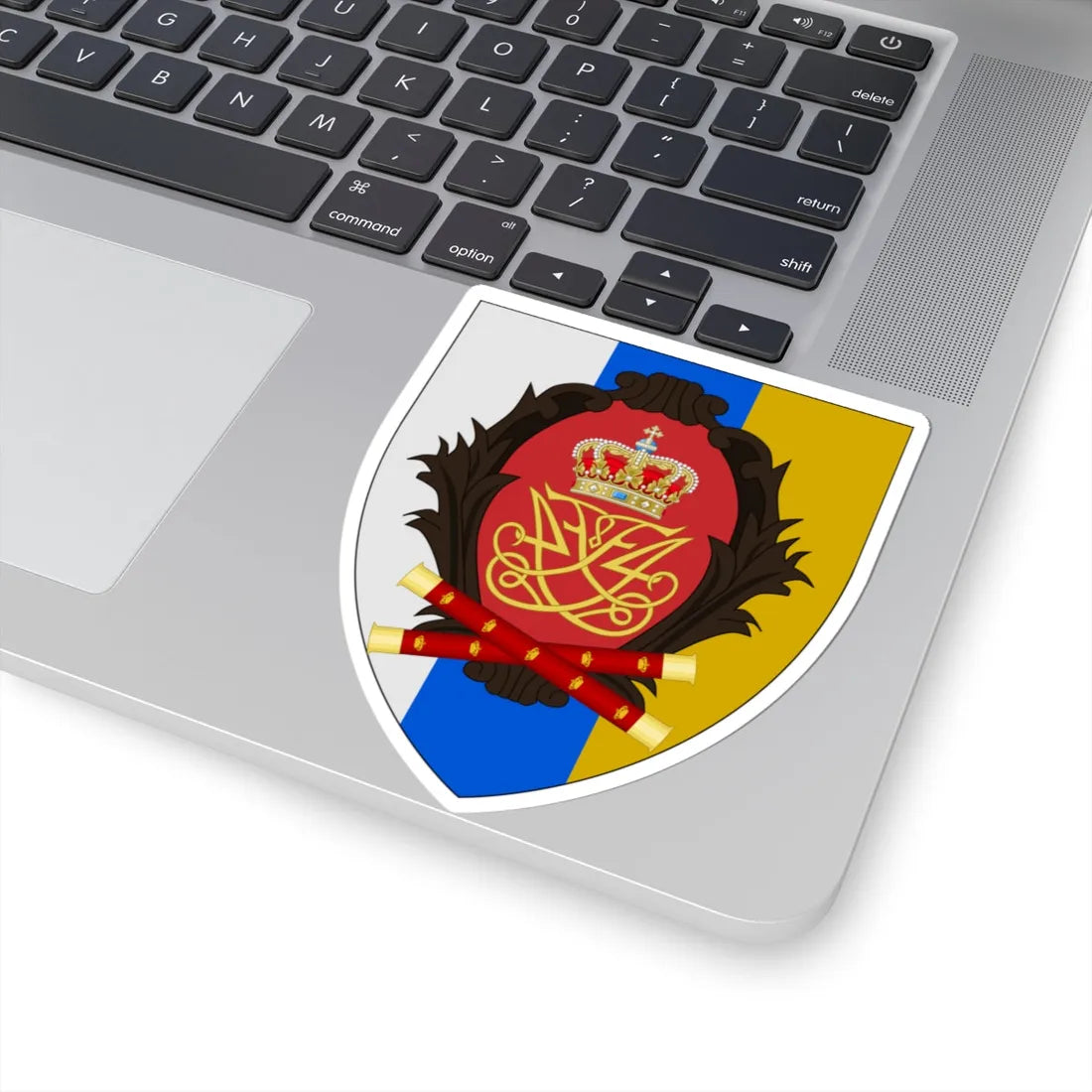 Coat of arms for 10th Regiment Denmark (Denmark) (Coat of Arms) STICKER Vinyl Kiss-Cut Decal - The Sticker Space