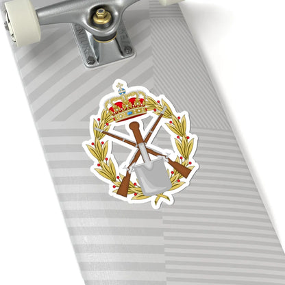 Coat of arms for Army NCO School Denmark (Denmark) (Coat of Arms) STICKER Vinyl Kiss-Cut Decal - The Sticker Space