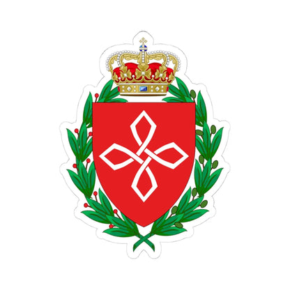 Coat of arms for Centre for Veterans Affairs (Denmark) (Coat of Arms) STICKER Vinyl Kiss-Cut Decal 4 Inch White - The Sticker Space