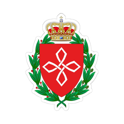 Coat of arms for Centre for Veterans Affairs (Denmark) (Coat of Arms) STICKER Vinyl Kiss-Cut Decal 6 Inch White - The Sticker Space