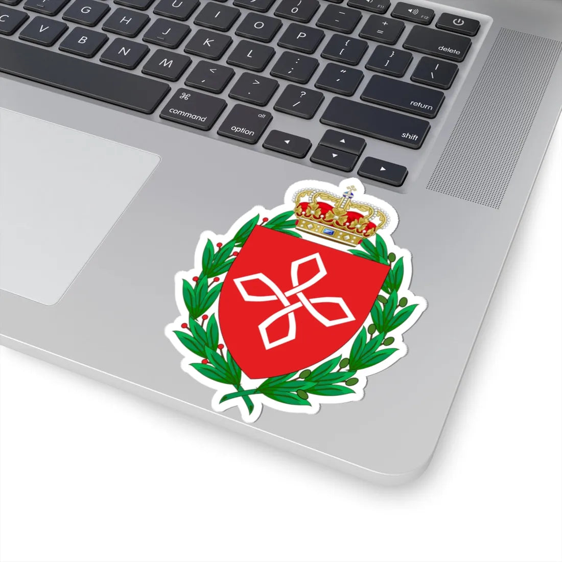 Coat of arms for Centre for Veterans Affairs (Denmark) (Coat of Arms) STICKER Vinyl Kiss-Cut Decal - The Sticker Space