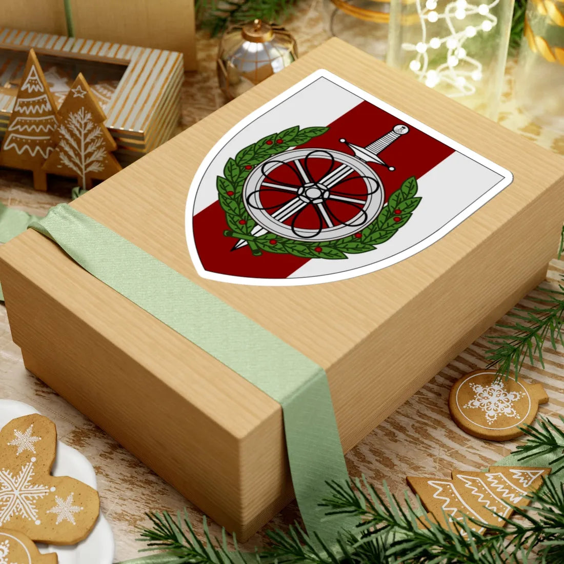 Coat of arms for DANILOG (Denmark) (Coat of Arms) STICKER Vinyl Kiss-Cut Decal - The Sticker Space