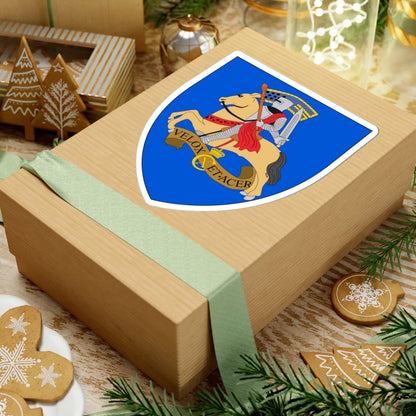 Coat of arms for Danish Division (Denmark) (Coat of Arms) STICKER Vinyl Kiss-Cut Decal - The Sticker Space