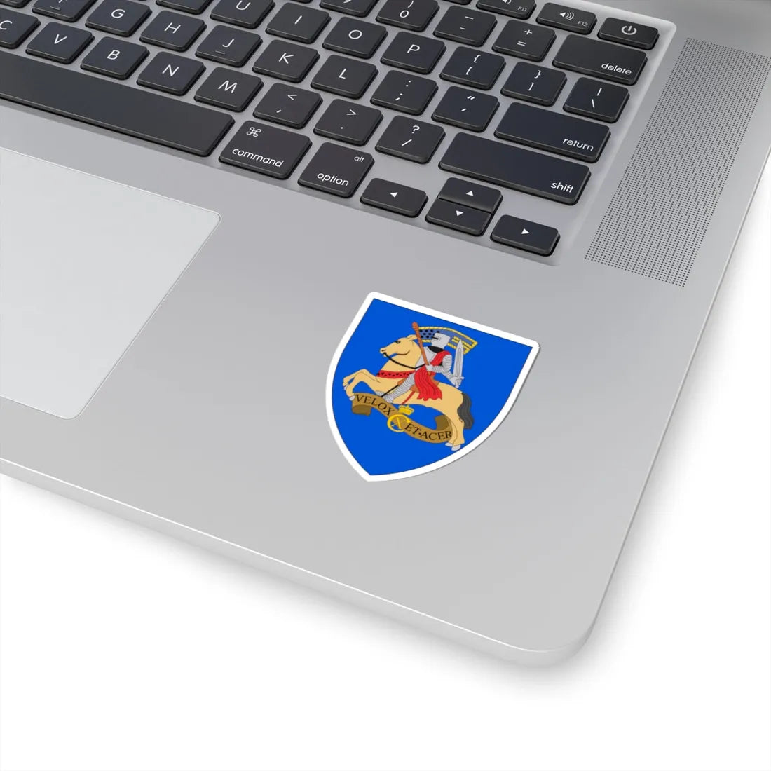 Coat of arms for Danish Division (Denmark) (Coat of Arms) STICKER Vinyl Kiss-Cut Decal - The Sticker Space