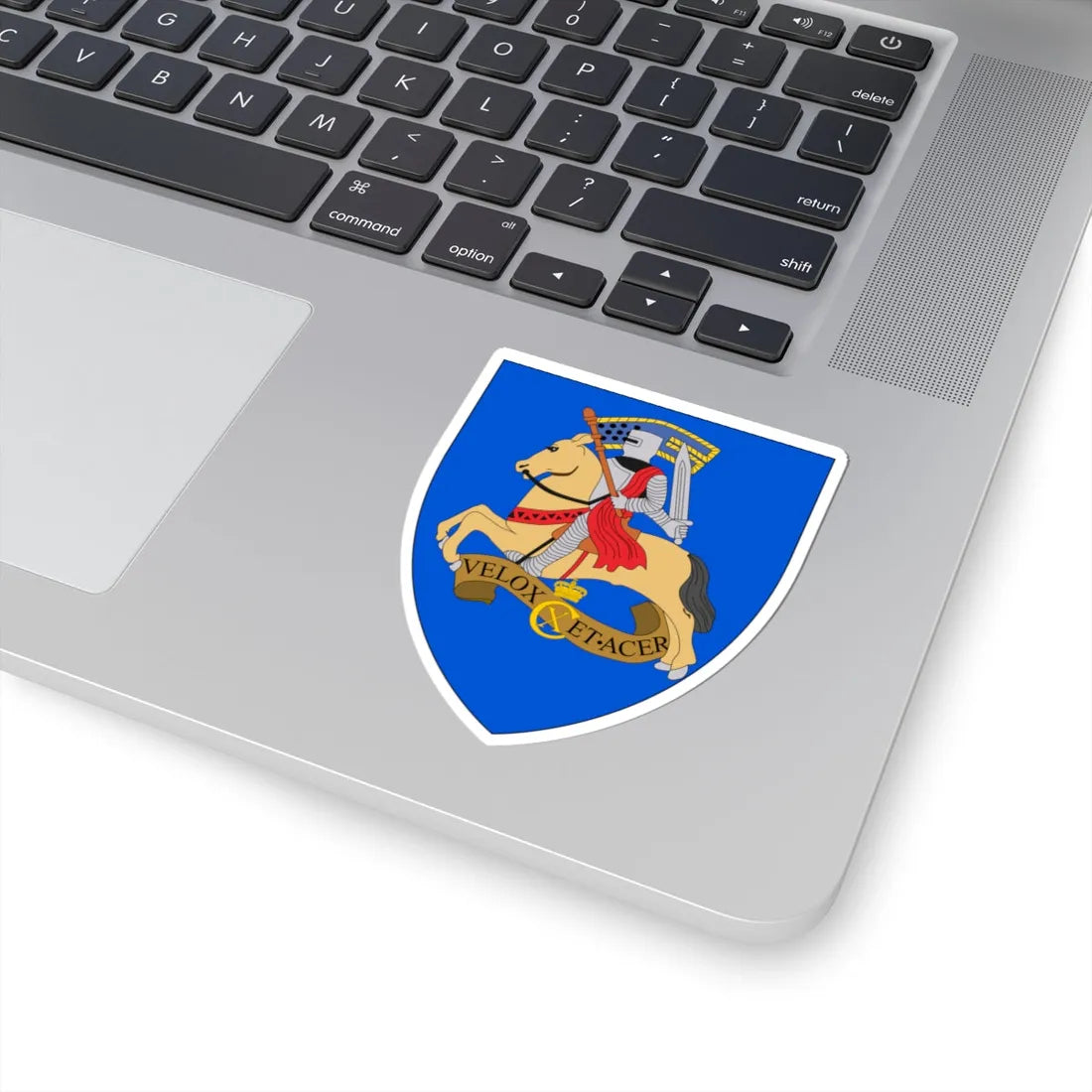 Coat of arms for Danish Division (Denmark) (Coat of Arms) STICKER Vinyl Kiss-Cut Decal - The Sticker Space